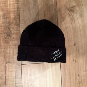 Louis Vuitton Black Knit Beanie